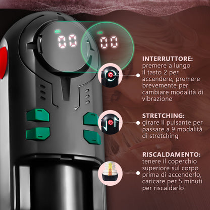 ROBOT n. 1  Riscaldamento 9 Coppa del masturbatore vibrante e spinta