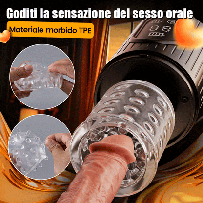 【Spedizione gratuita】Aisia-4 Suction 5 Spinta Rotante 3 in 1 Oral Sex Stroker