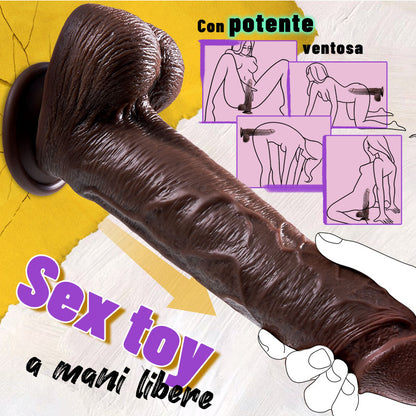 Outrider dildo vibrante e a spinta, spesso, lungo e realistico 10,75 pollici