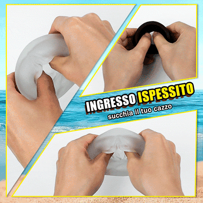 【Pompa Master】Pompa a vuoto impermeabile IPX7, 7 modalità, ricaricabile, con 2 anelli in silicone.