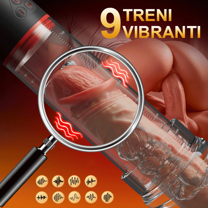 S-HANDE - 2 IN1 9 Vibrazione 3 Aspirazione Pompa per pene