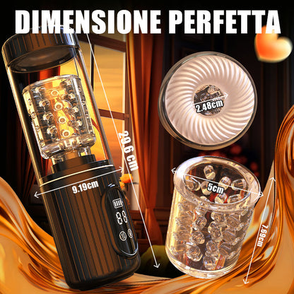 【Spedizione gratuita】Aisia-4 Suction 5 Spinta Rotante 3 in 1 Oral Sex Stroker