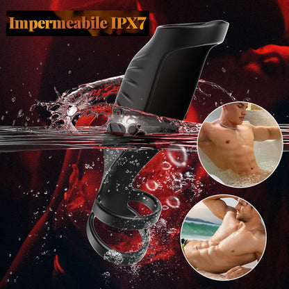 【Nuovi prodotti caldi】SemenSentry- Anello del pene efficiente a vibrazione con 9 frequenze