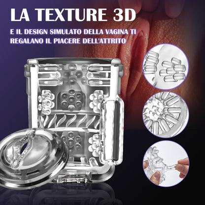 【HOT】Warrior Swirl 3 IN 1 Masturbatore Cup Automatico