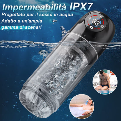 Poseidon-Masturbatore da bagno 3 in 1 7 succhi + 7 girelle Il re della masturbazione in acqua!