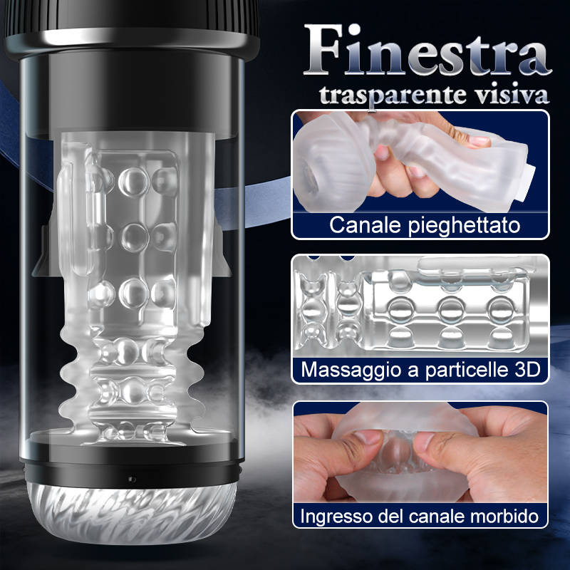 5 Rotanti 5 Succhianti 7 Vibranti Masturbazione e allenamento 2 IN 1