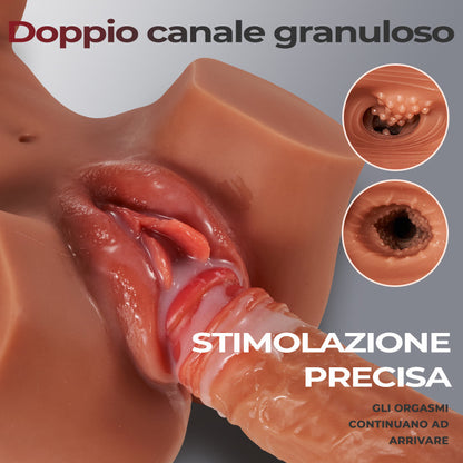 JASMIN -  2,7 KG 3 IN 1 Doggystyle Brown Bambola realistica del sesso