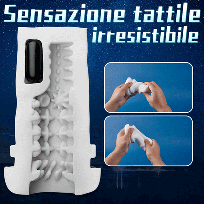 Fantasy - Masturbatore riscaldato con vibrazione a 10 frequenze e aspirazione a 5 frequenze