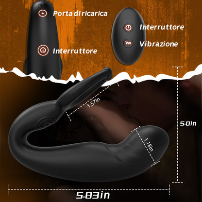 【HOT】Rainstorm - Plug anale della prostata vibrant 3 in 1 multifunzione 9 Vibrazioni