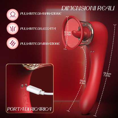 Ciuccio che succhia la stimolazione del capezzolo del vibratore del clitoride
