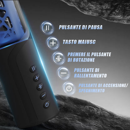 Bluesea 6 Masturbatore a rotazione con spinta bidirezionale con base di aspirazione