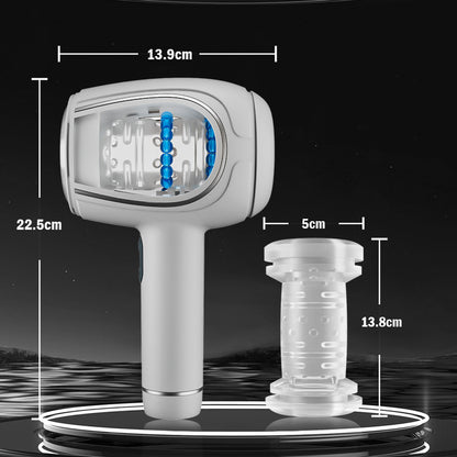 Masturbatore portatile automatico a 6 frequenze con vibrazione di spinta