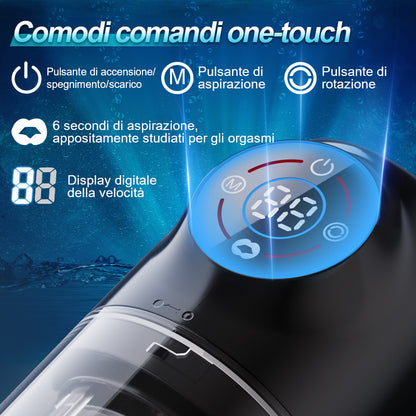 Poseidon-Masturbatore da bagno 3 in 1 7 succhi + 7 girelle Il re della masturbazione in acqua!