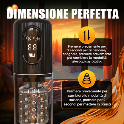 【Spedizione gratuita】Aisia-4 Suction 5 Spinta Rotante 3 in 1 Oral Sex Stroker