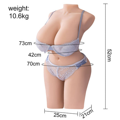 【Spedizione gratuita】CiCi E-Cup bambola del sesso altamente realistica a doppio canale 1:1 con seno grande 10,6 kg