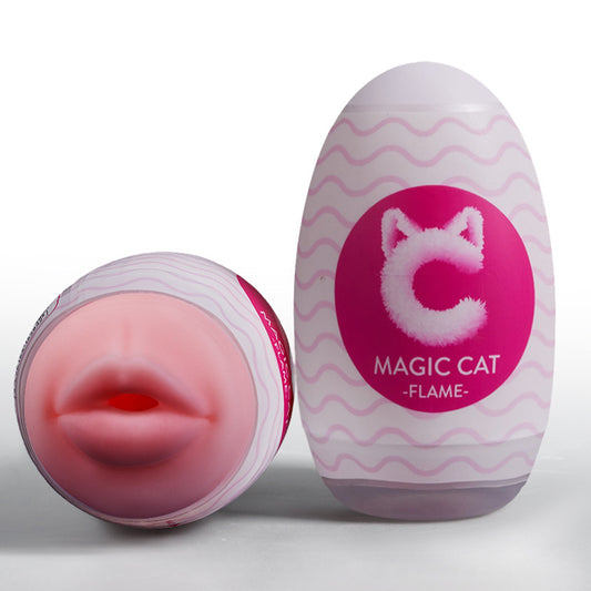 S-HANDE Masturbatore manuale portatile a forma di uovo per il sesso orale realistico Compagno di orgasmo a casa e in viaggio