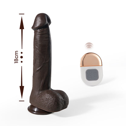 Aquila Dildo Realistico18CM 3 Telescopiche 5 Vibrazioni