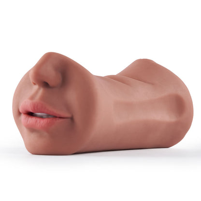 3 IN 1 Masturbatore a tre canali Bocca & Vagina & Ano