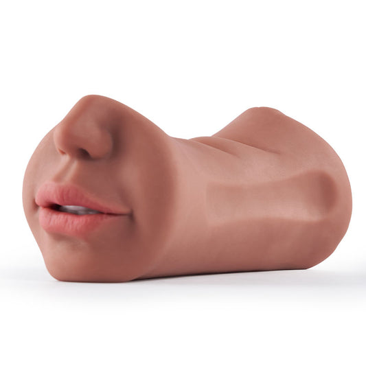 3 IN 1 Masturbatore a tre canali Bocca & Vagina & Ano