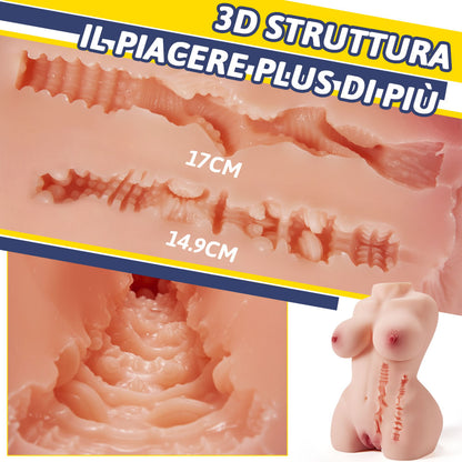 3D Masturbatore realistica bambola love doll 5.5KG Aivrobta
