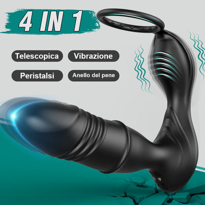 【HOT】Murphy 9 telescopica 9 vibrazione Massaggiatore prostatico APP