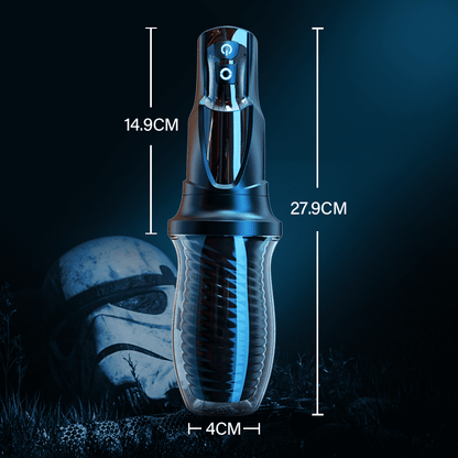 【FREE LUBE】DARK LORD 7 Rotazione 10 Vibrazione Avvolgimento a 360 ° Masturbatore Cup antipolvere rimovibile