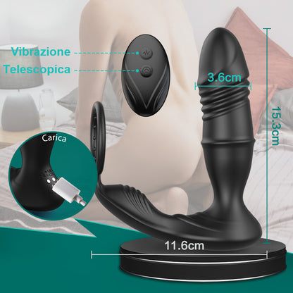 【HOT】Murphy 9 telescopica 9 vibrazione Massaggiatore prostatico APP