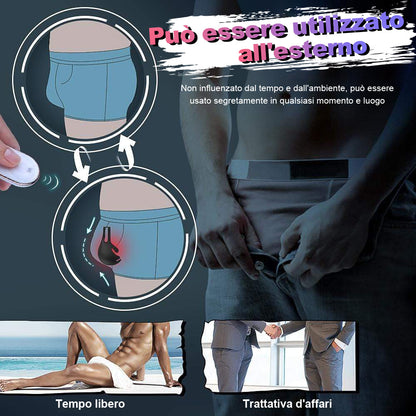 Anelli penieni inclusi testicoli 9 vibrazioni S-Hand