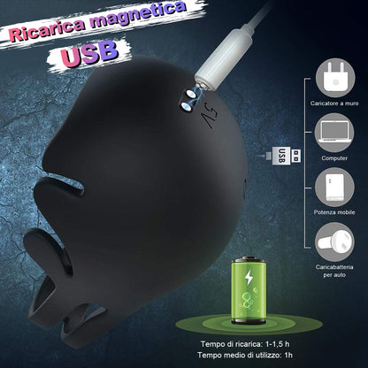 Anelli penieni inclusi testicoli 9 vibrazioni S-Hand